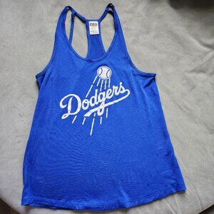 Victoria’s Secret PINK x 5th & Ocean Dodgers Baseball Tank Top XS Blue